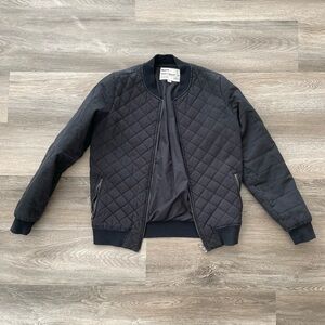 RVCA Women’s Black Quilted Bomber Jacket